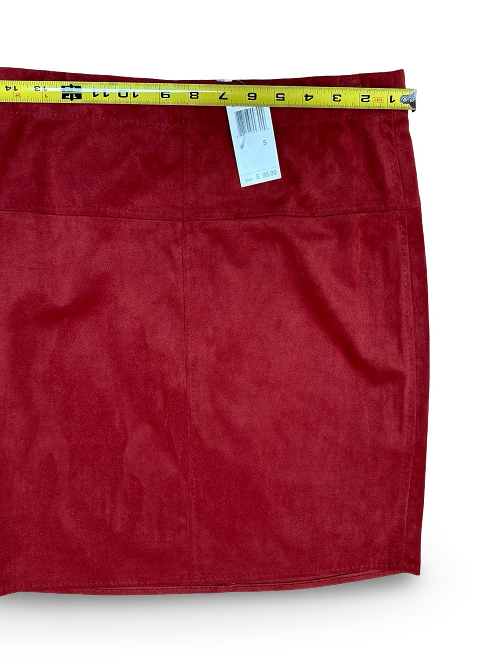 NWT Max Studio Terracotta Faux Suede A-Line Mini Skirt - Size S - Picture 5 of 11